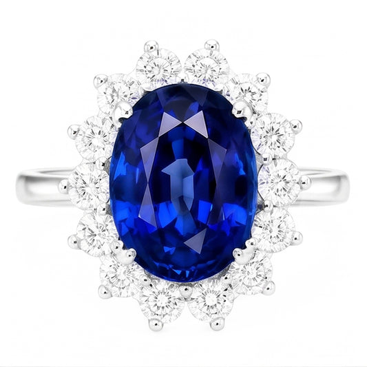 Halo Sapphire Ring