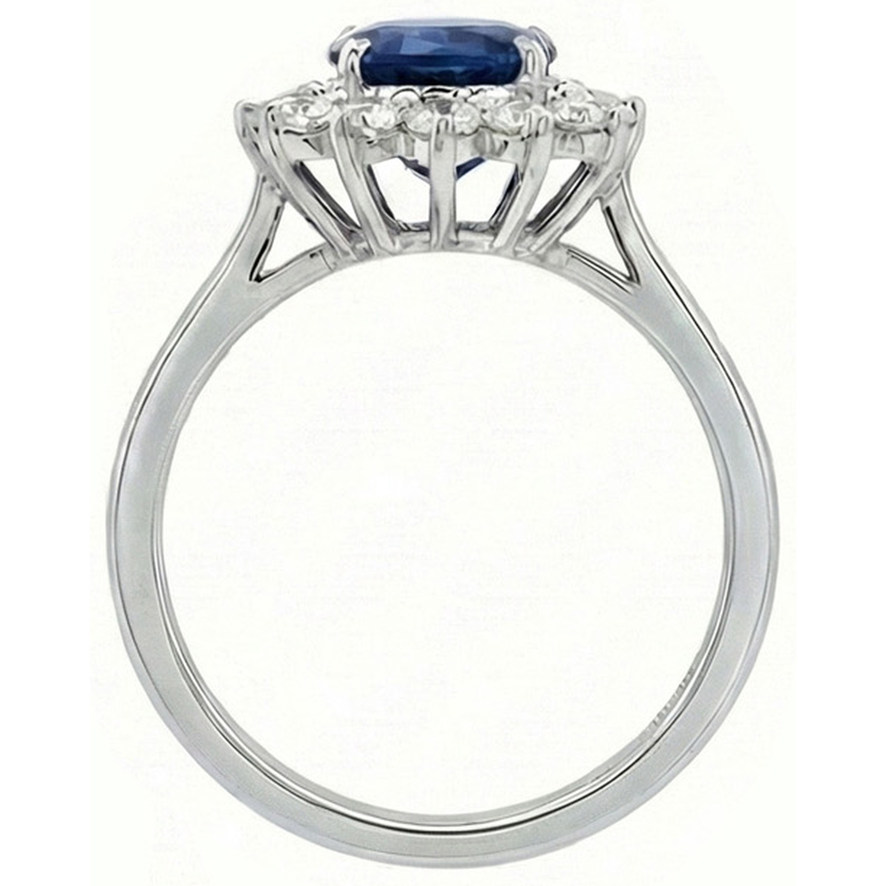 Halo Sapphire Ring