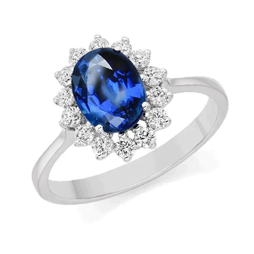 Halo Sapphire Ring