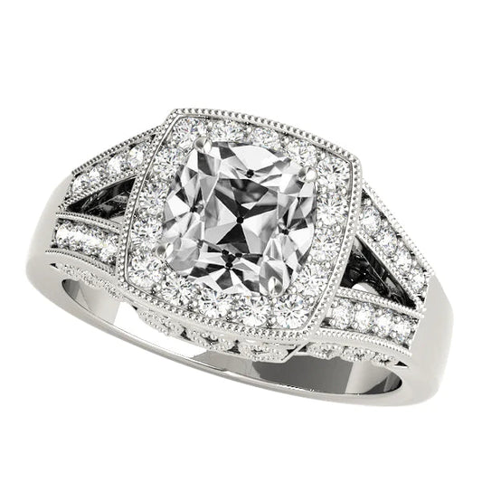 natural round diamond 8.50ct ring front view
