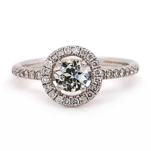 natural round diamond 2.50ct ring front view