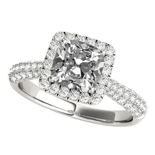 natural round diamond 7ct ring front view