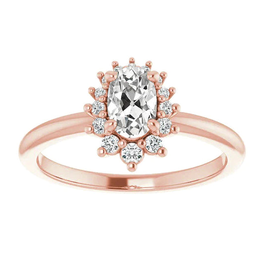 natural round diamond 4.25ct ring front view