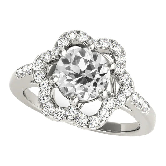 natural round diamond 5.50ct ring front view