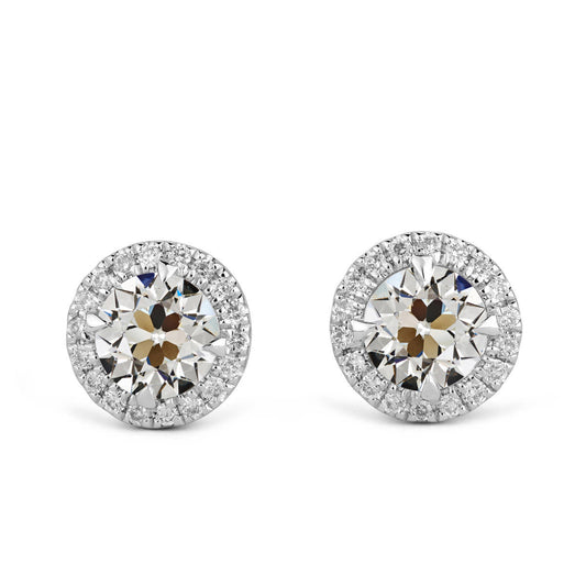 Brilliant Diamond Drop Earrings 1.50-ct 14K White Gold – main view