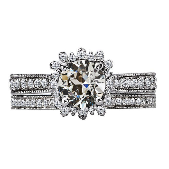 Luxury Halo Engagement Ring 3.50 ct – main view