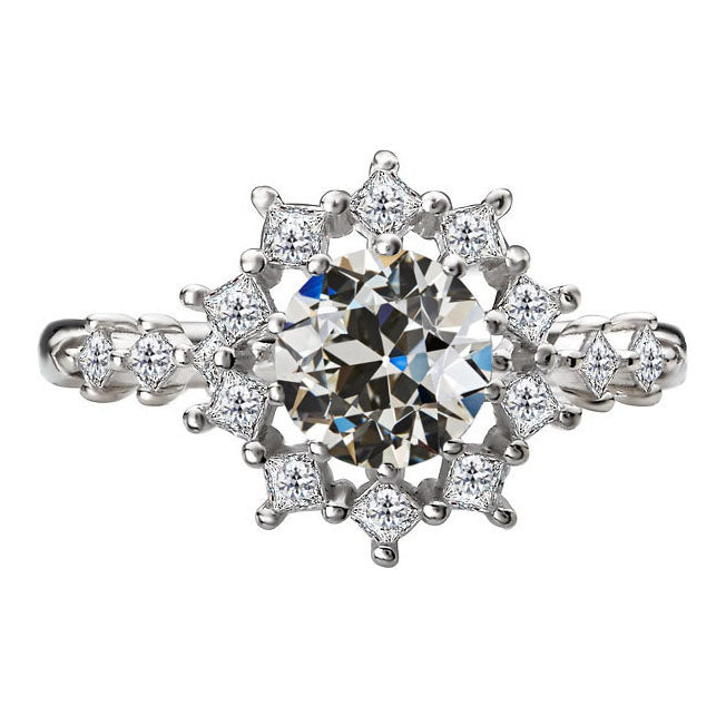 Bespoke Halo Setting Ring 3.50 ct – main view