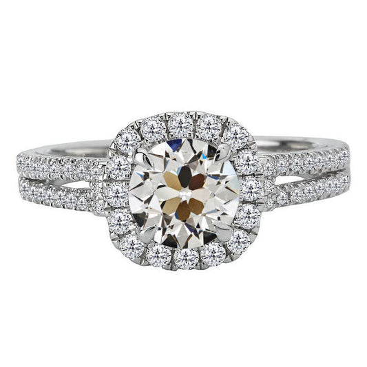 Dazzling Halo Setting Ring 5 ct – main view
