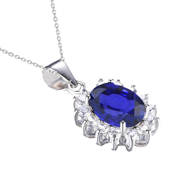 Natural Fine Sapphire Gemstone Pendant – main view