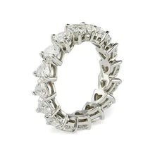 Heart Shaped Genuine Diamond Eternity Band2