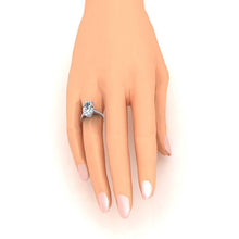 Hidden Halo Oval Diamond Engagement Ring With Accents 5.50 Carats