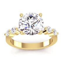 Huge Round Real Diamond Ring With Accents Jewelry 3.91 Ct. White Gold 14K