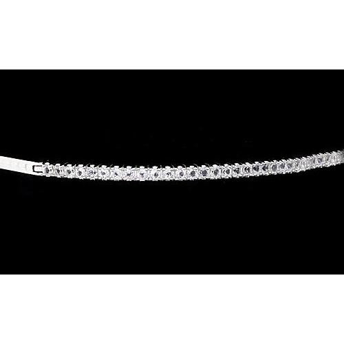 Ladies Genuine Diamond Bracelet 5 Carats F Vs1 White