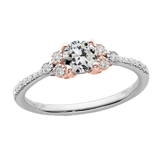 natural round diamond 2.50ct ring front view