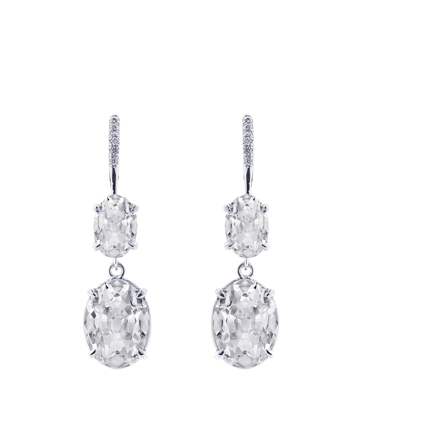 Sparkling Fine Diamond Earrings 1.50 ct – main view