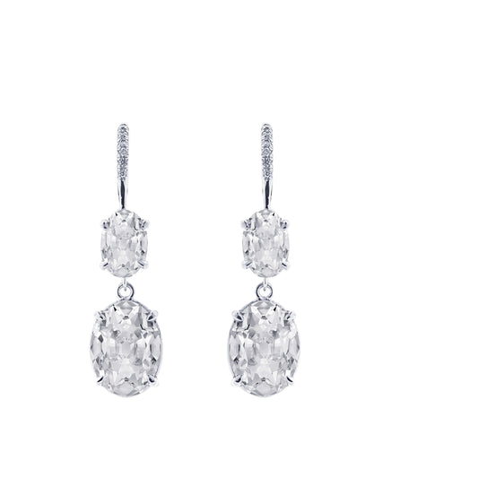 Sparkling Fine Diamond Earrings 1.50 ct – main view