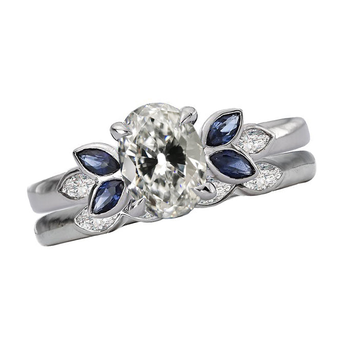 Natural Brilliant Diamond Engagement Ring 2.50 ct 14K White Gold – main view