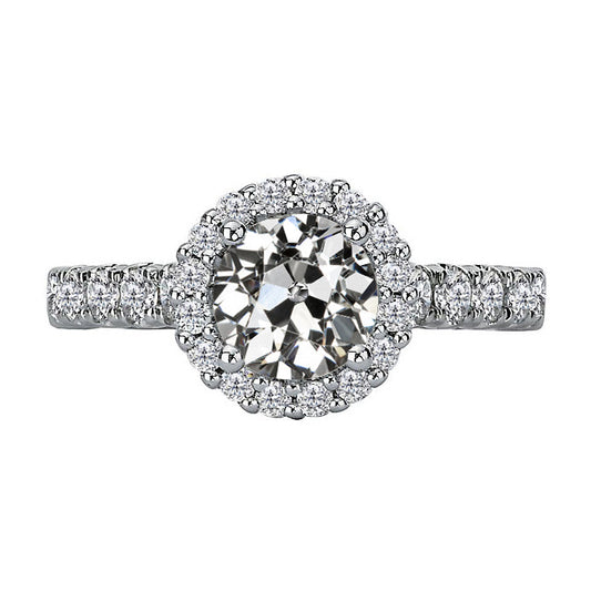 Radiant Fine Diamond Halo Ring 3.50 ct – main view