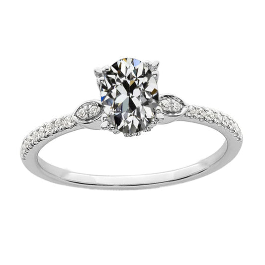 natural round diamond 3.50ct ring front view