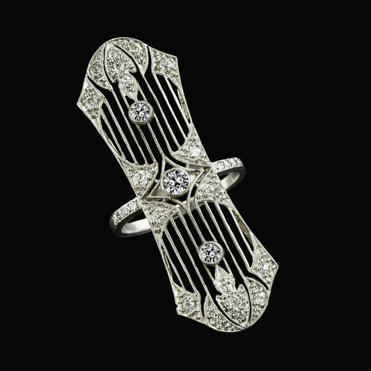 natural round diamond 0.25ct ring front view
