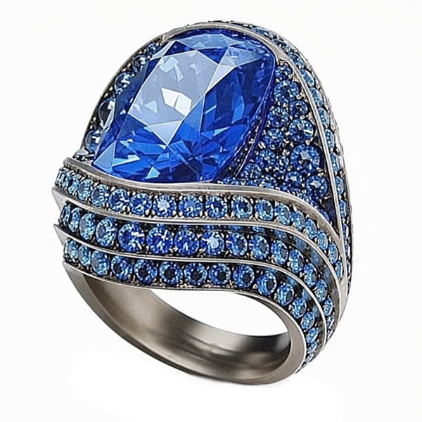 Like Antique Cocktail Sapphire Ring