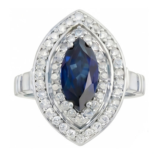 Marquise Cut Sapphire 3ct Engagement Ring