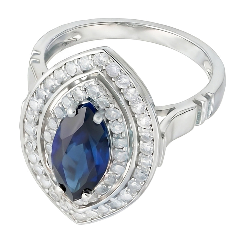Marquise Cut Sapphire 3ct Engagement Ring