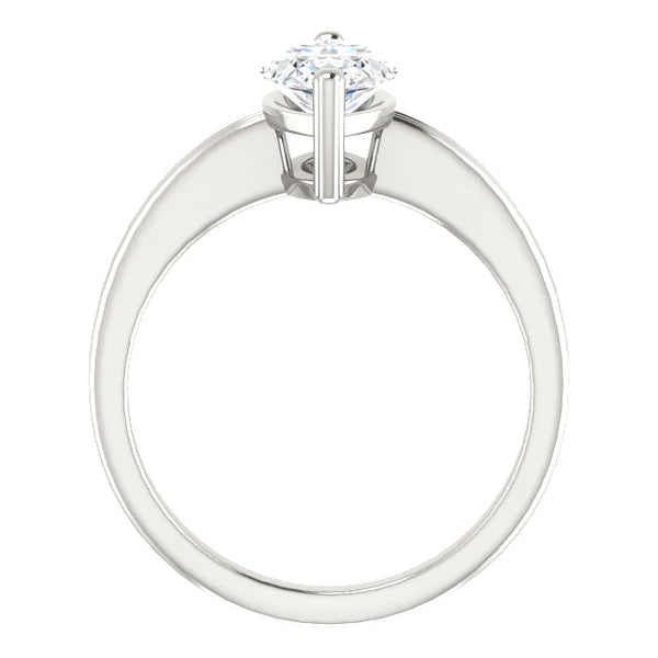 Marquise Solitaire Real Diamond Engagement Ring 2 Carats