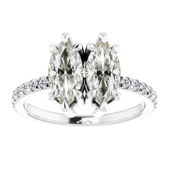 Artisan Solitaire Ring with Accents 1 ct – main view