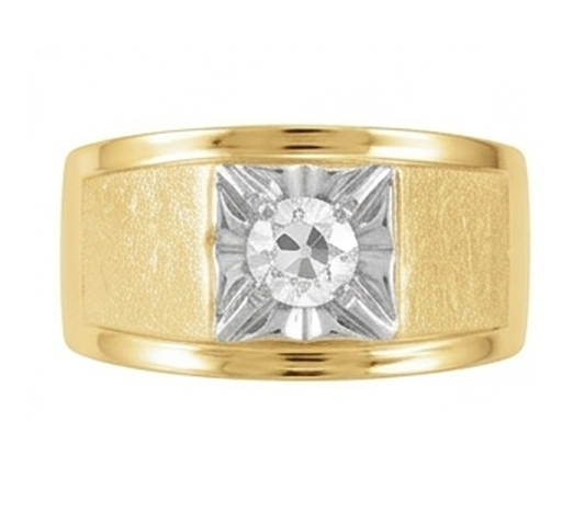 Men's Handcrafted IGI Certified Brilliant Diamond Gentleman's
