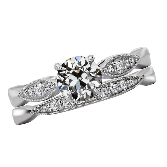 Proposal Ring 14 Karat White Gold with Fine Diamond – main view