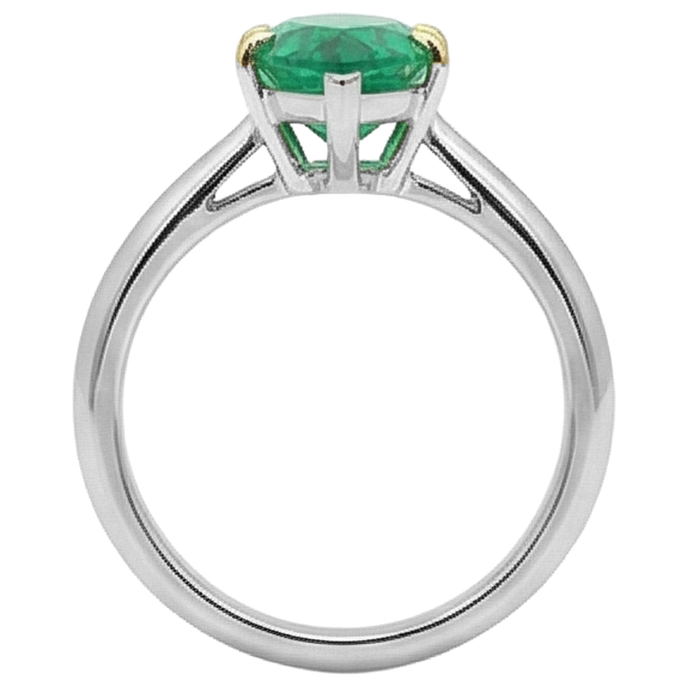 Designer Colored Stone Ring 3 ct – detail view