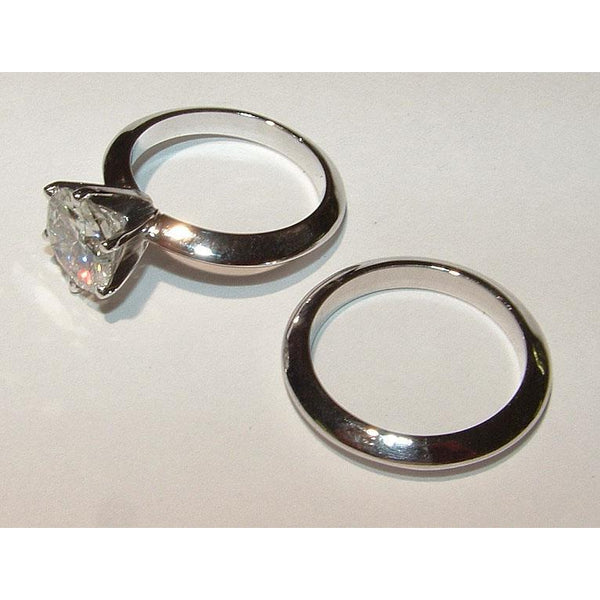 Natural 2 Ct. Round Diamond Solitaire Engagement Ring White Gold 14K