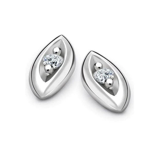 Natural Custom Jewelry Ladies Stud Earrings Brilliant Cut Diamond