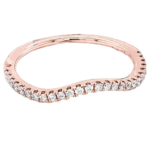 Natural Diamond Anniversary Band 1 Carat Rose Gold 14K Ladies Jewelry New