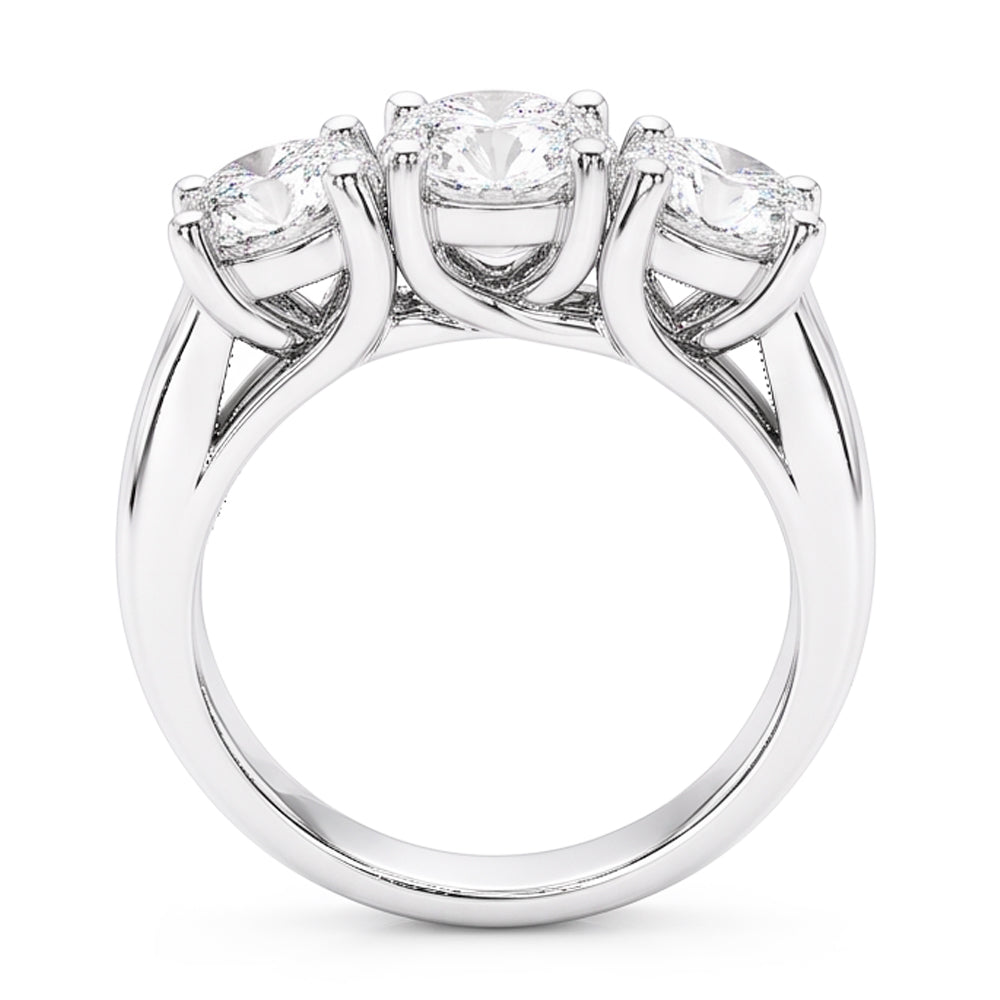 Natural Diamond Ring 2.10ct - White Gold 14K