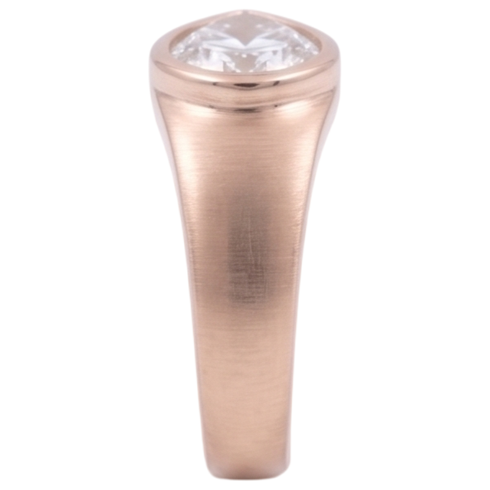Natural Diamond Ring 2ct - Rose Gold 14K