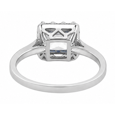 Natural Diamond Ring 4ct - White Gold 14K