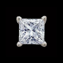 Natural Diamond Stud Men's Earring Single 2.50 Carats White Gold 14K
