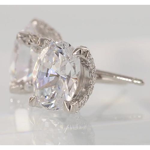 Diamond Studs Earring Oval 2 Carats