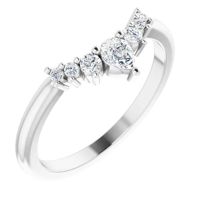 Diamond Wedding Anniversary Band 0.75 Carats Women Jewelry