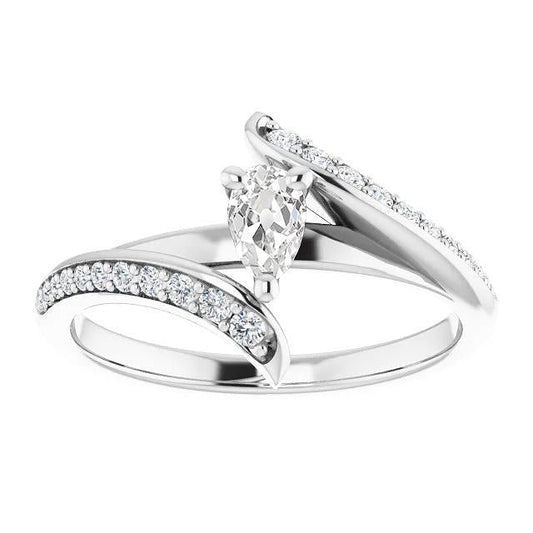 natural round diamond 6.25ct ring front view