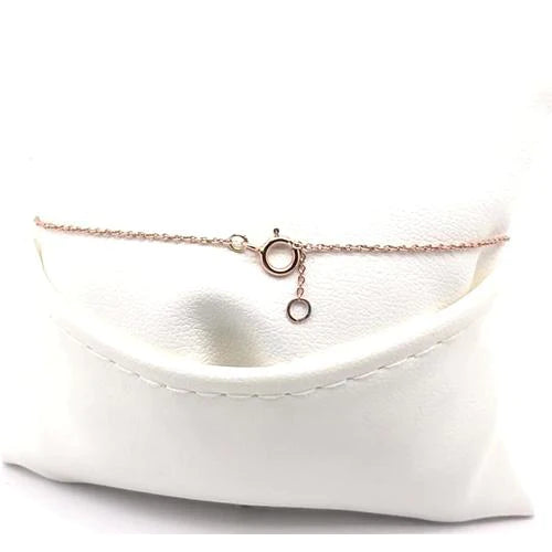 Natural Round Diamond Bracelet 0.30 Rose Gold Jewelry 14K