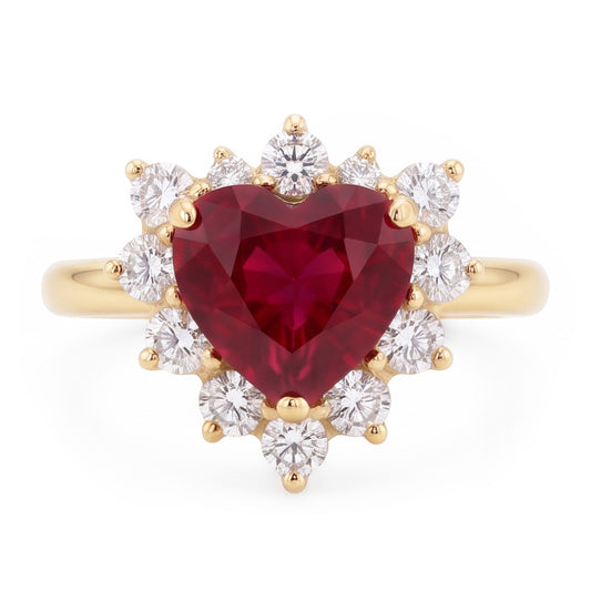 Natural Ruby Ring 2.25ct - Yellow Gold 14K