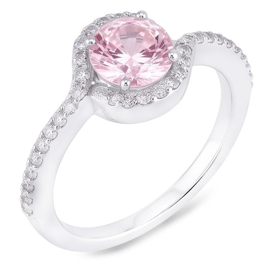 Natural Sapphire Ring 1.35ct - White Gold 14K