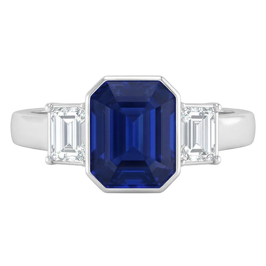 Natural Sapphire Ring 1.50ct - White Gold 14K