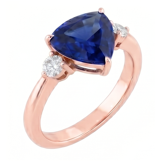Natural Sapphire Ring 1.75ct - Rose Gold 14K