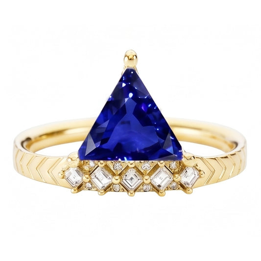 Natural Sapphire Ring 1.75ct - Yellow Gold 14K