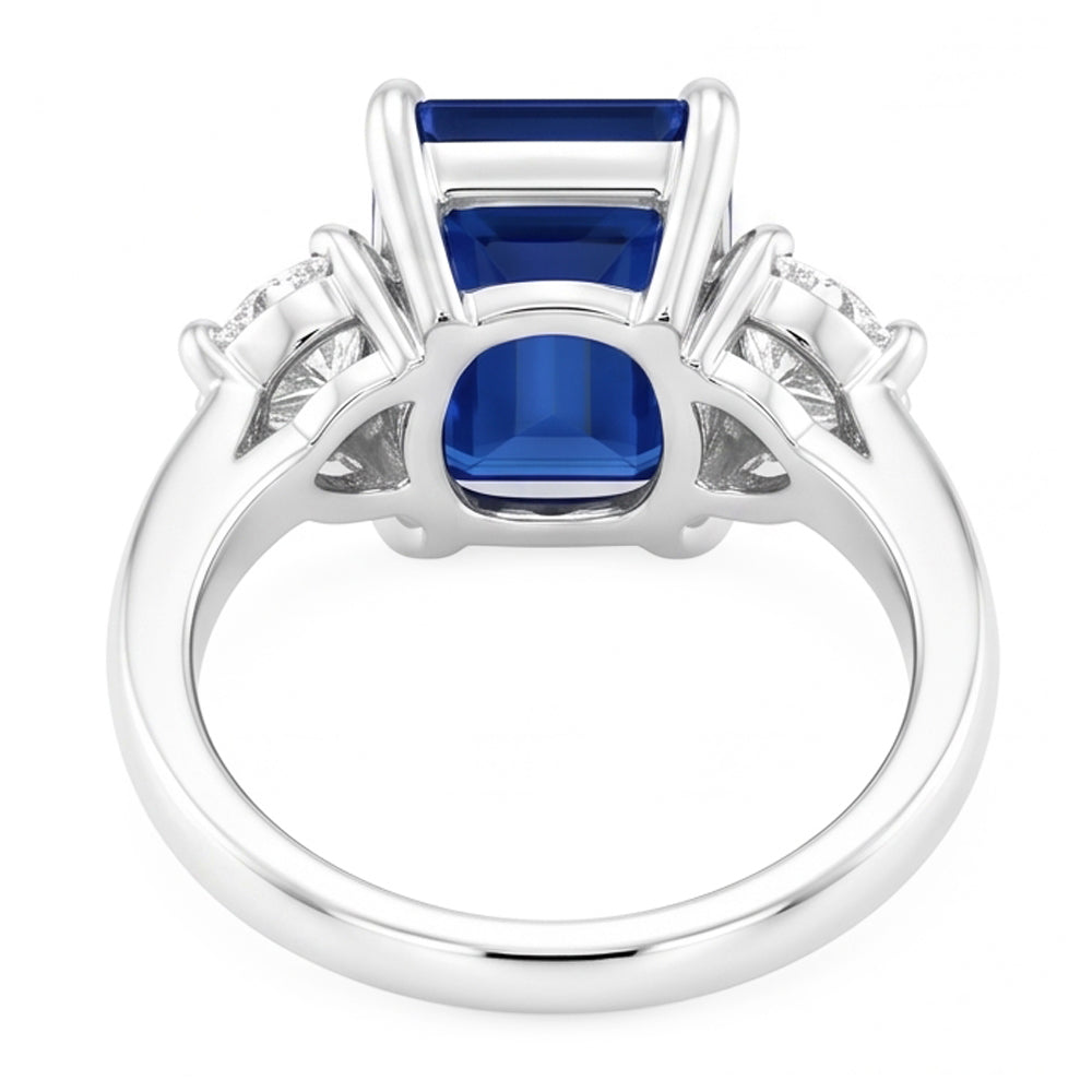Natural Sapphire Ring 2.50ct - White Gold 14K