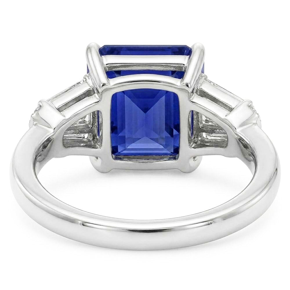 Natural Sapphire Ring 2.50ct - White Gold 14K